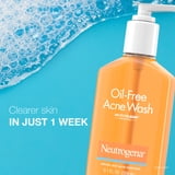 (2 pack) Neutrogena Oil-Free Acne Face Wash, Salicylic Acid Facial Cleanser & Acne Treatment, 9.1 fl oz