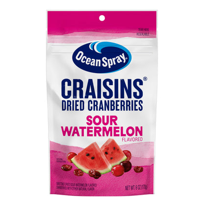 Ocean Spray Sour Watermelon Flavored Craisins Dried Cranberries, 6oz
