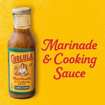 Cholula Carne Asada Marinade & Cooking Sauce, 12.0 fl oz Bottle