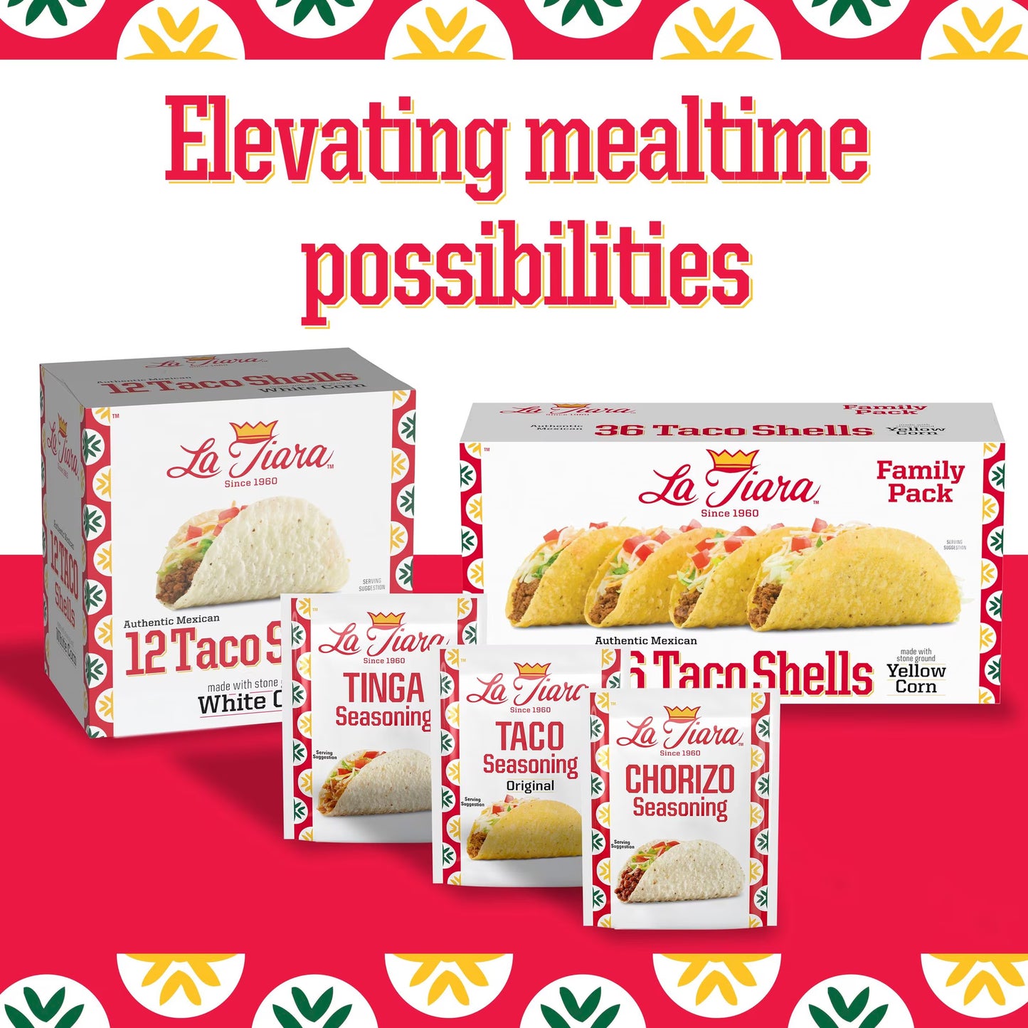 La Tiara Authentic Mexican White Corn Taco Shells, Meal Prep, 18 Count, 3.8 oz