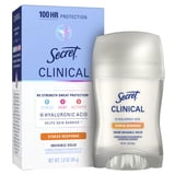 Secret Clinical 100HR Antiperspirant Deodorant, Invisible Solid, Stress Response, 1.6 oz