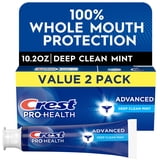 Crest Pro-Health Advanced Deep Clean Mint Toothpaste, 5.1 oz, 2 Pack