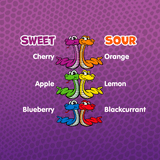 HARIBO Twin Snakes Gummies Original Sweet and Sour Assorted Fruit Flavor Gummy Candy, 28.8 oz, Bulk Party Size Bag