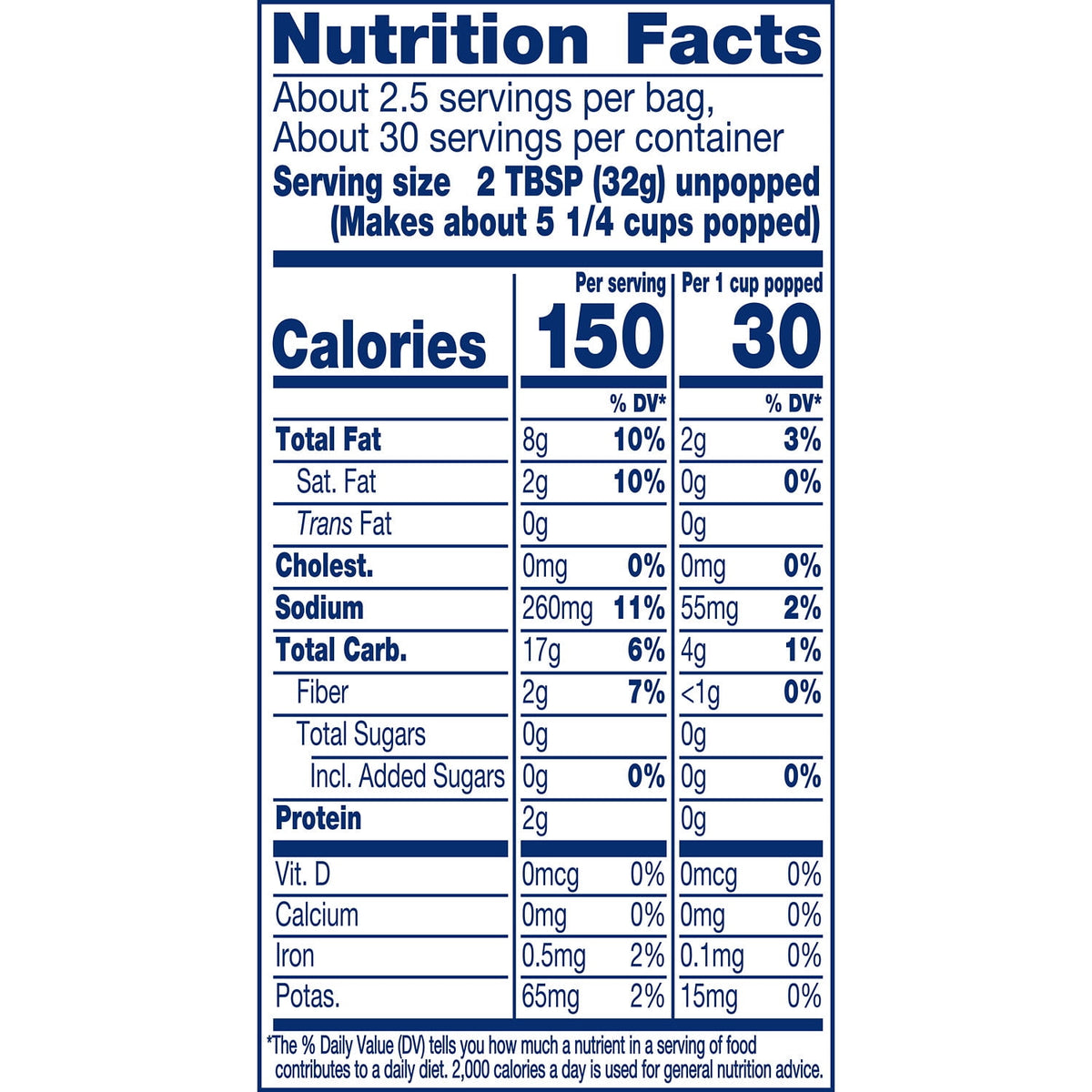 SKINNYPOP Butter Microwave Popcorn Snack, 2.8 oz Bag (12 Count)