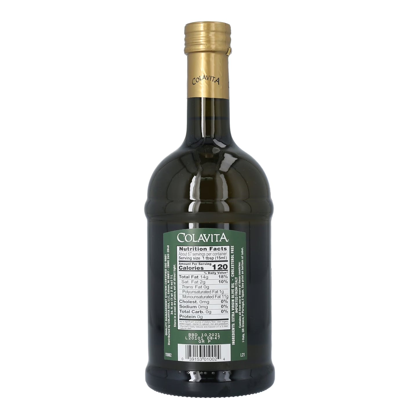 Colavita Premium Selection Extra Virgin Olive Oil, 34 Fluid Ounce