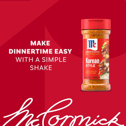 McCormick Korean Style Seasoning, 5.96 oz Bottle