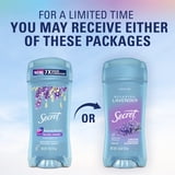 Secret Antiperspirant Deodorant for Women, Fresh Clear Gel, Lavender, 2.6 oz