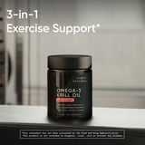 Sports Research Krill Oil Superba2, Omega-3, DHA Supplement, 1000mg, 75 ct