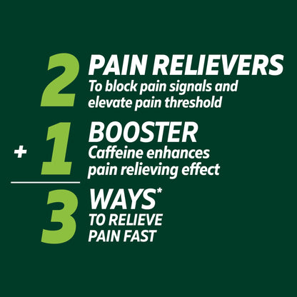 Excedrin Extra Strength Pain Relief Caplets for Headache Relief, Acetaminophen 250Mg, Aspirin 250Mg, Caffeine 65Mg, Pain Reliever, 100 Count