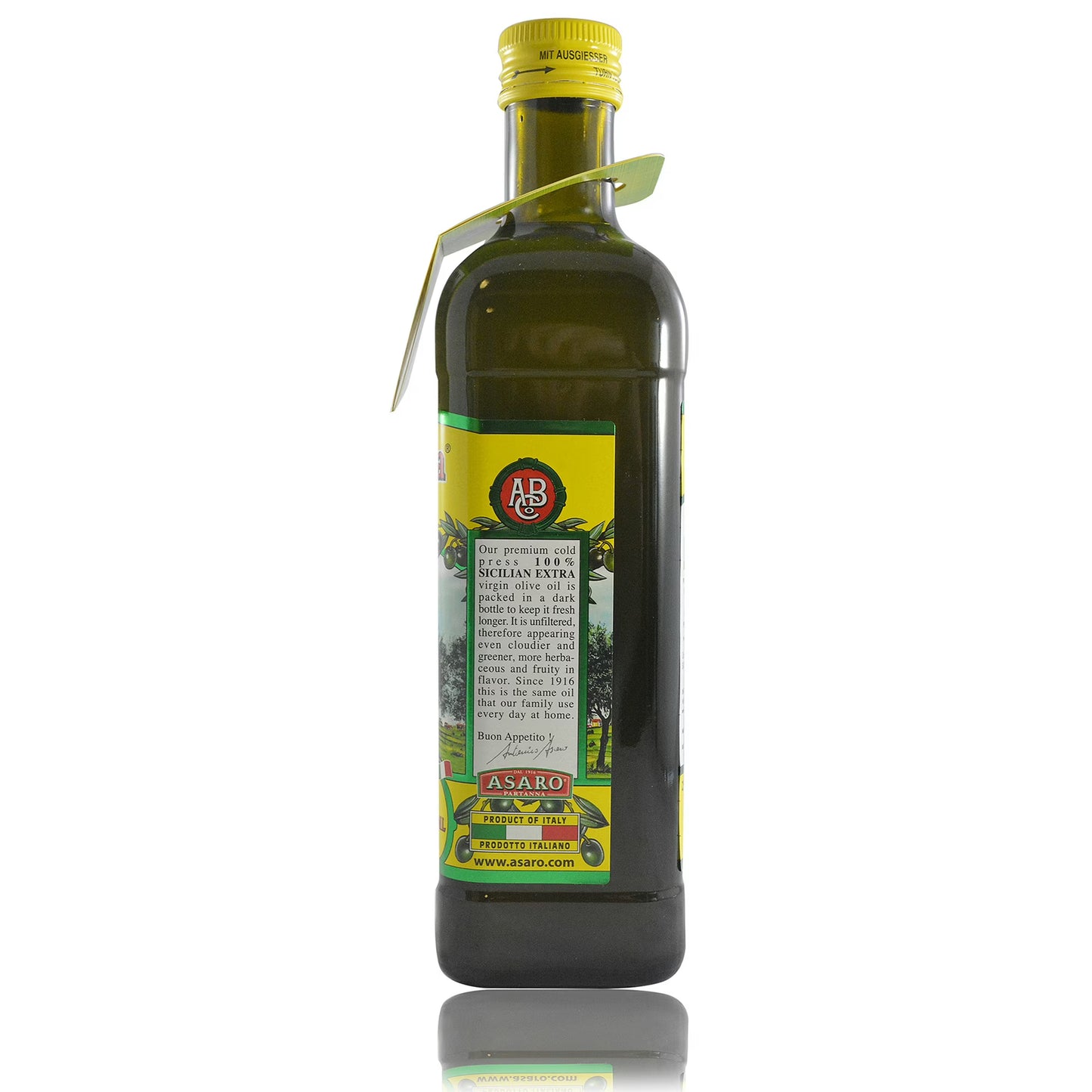 (2 pack) Partanna Organic Extra Virgin Olive Oil - Premium 100% Castelvetrano Oil - High Polyphenol - First Cold Pressed - Early Harvest in Sicily - Award Winning Italian EVOO -Monovarietal - 25.5oz (750 ML)