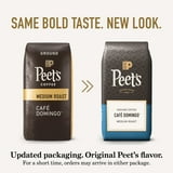 Peet's Coffee Cafe Domingo Premium Medium Roast Ground Coffee, Arabica, 10.5 oz