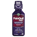 Vicks PainQuil Pain Relief Acetaminophen 1000mg Max Strength Adult Pain Reliever Liquid 12oz, Backache Headache Relief, 1 Nighttime Pain Reliever + Sleep Aid