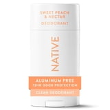 Native Deodorant for Women, Aluminum Free, Solid Deodorant Stick, Sweet Peach & Nectar, 2.65 oz