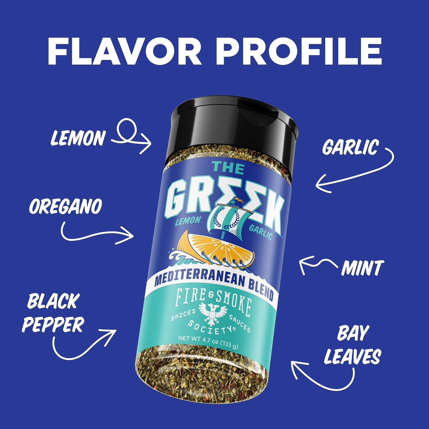 Fire & Smoke Society The Greek Seasoning, 4.7 oz