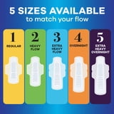 Always Infinity Feminine Pads, Size 5, Extra Heavy Overnight, Wings, Unscented, 22 count
