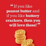 (3 pack) RITZ Peanut Butter Sandwich Crackers, Lunch Snacks, 1.38 oz Snack Pack