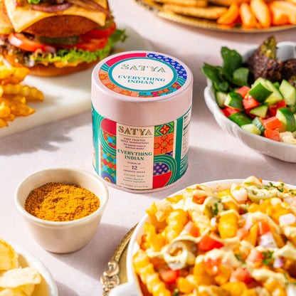 Satya Blends, Everything Indian Masala 2.5oz - Tangy, Spicy Flavor Spice Blend, Multipurpose Seasoning Mix for Vegetables, Paneer