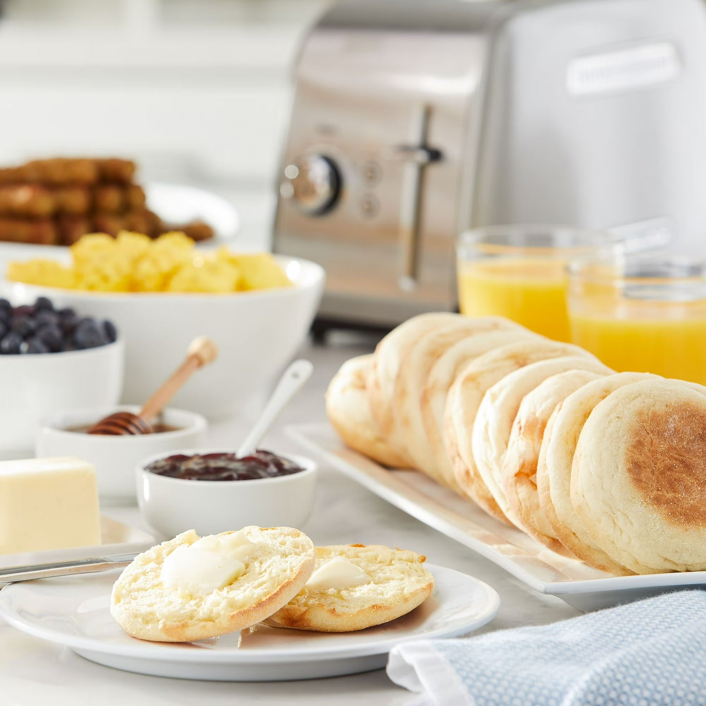 Great Value Original English Muffins, 24 oz Bag, 12 Count