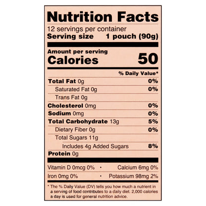 (4 pack) Great Value Cinnamon Applesauce, 3.2 oz, 12 Pouches