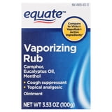 Equate Vaporizing Rub Ointment, 3.53 oz, Compare to VicksÂ VapoRubÂ Active Ingredients