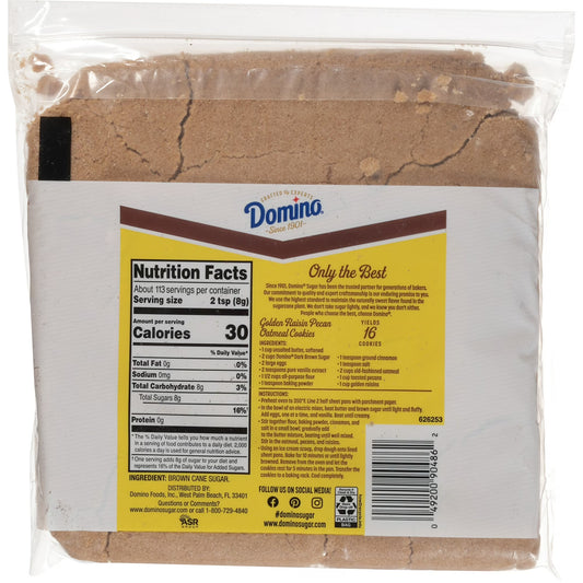 Domino Premium Pure Cane Dark Brown Sugar 2lb. Zipper-pak