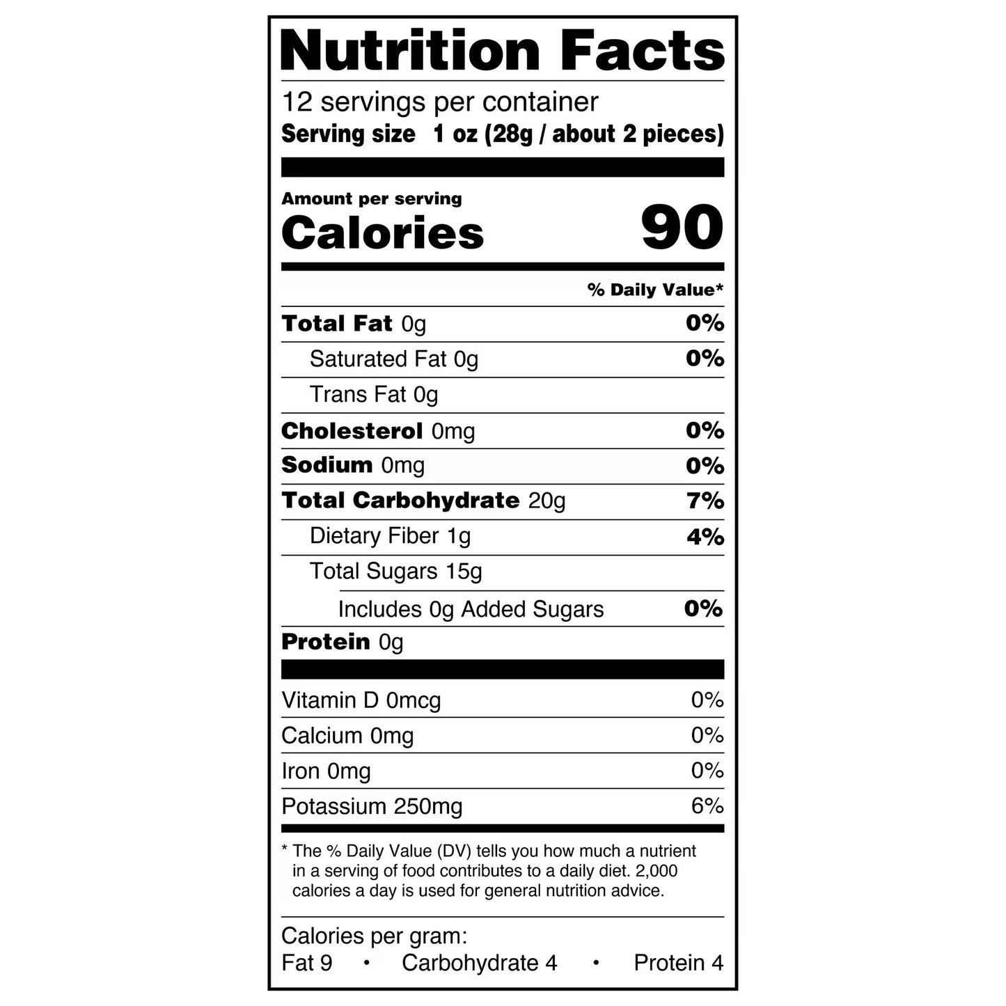 Great Value Unsweetened Dried Mango, 12 oz