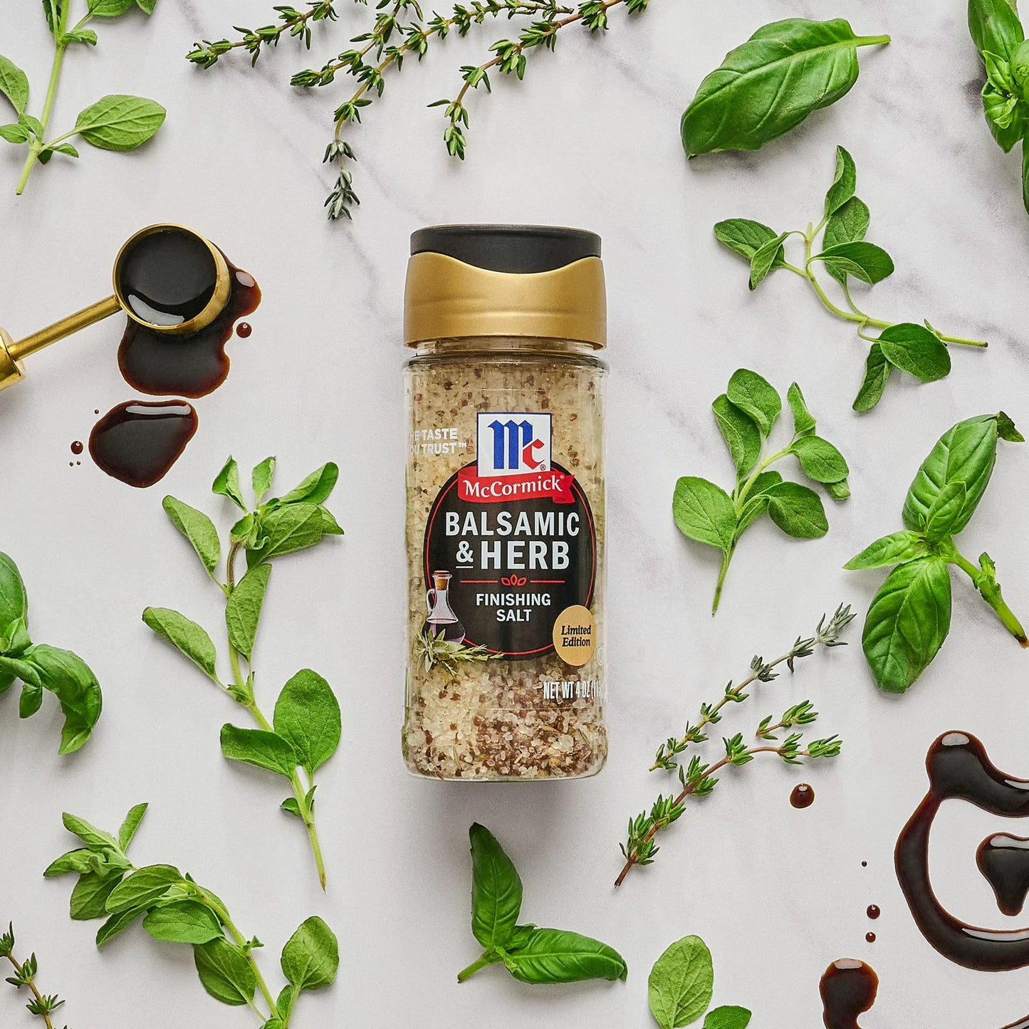 McCormick Balsamic & Herb Finishing Salt, 4.0 oz Bottle