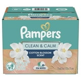 Pampers Wipes, Clean & Calm, Cotton Blossom Scent, 336 Wipes Total (6X Pop-Top Packs)
