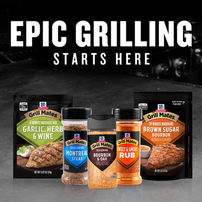 Grill Mates Bourbon & Oak Seasoning, 3.37 oz Bottle