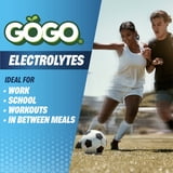 (2 pack) GOGO Electrolytes No Sugar Added Strawberry Pineapple & Orange Fruit Blend Pouches, 3.9oz (10 Pack)
