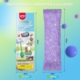 Amos Lollipops Candy Music Lollipop, Natural Grape Flavor Fat-Free Audio Lollipops