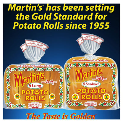 Martin's Potato Long Rolls, 8 count