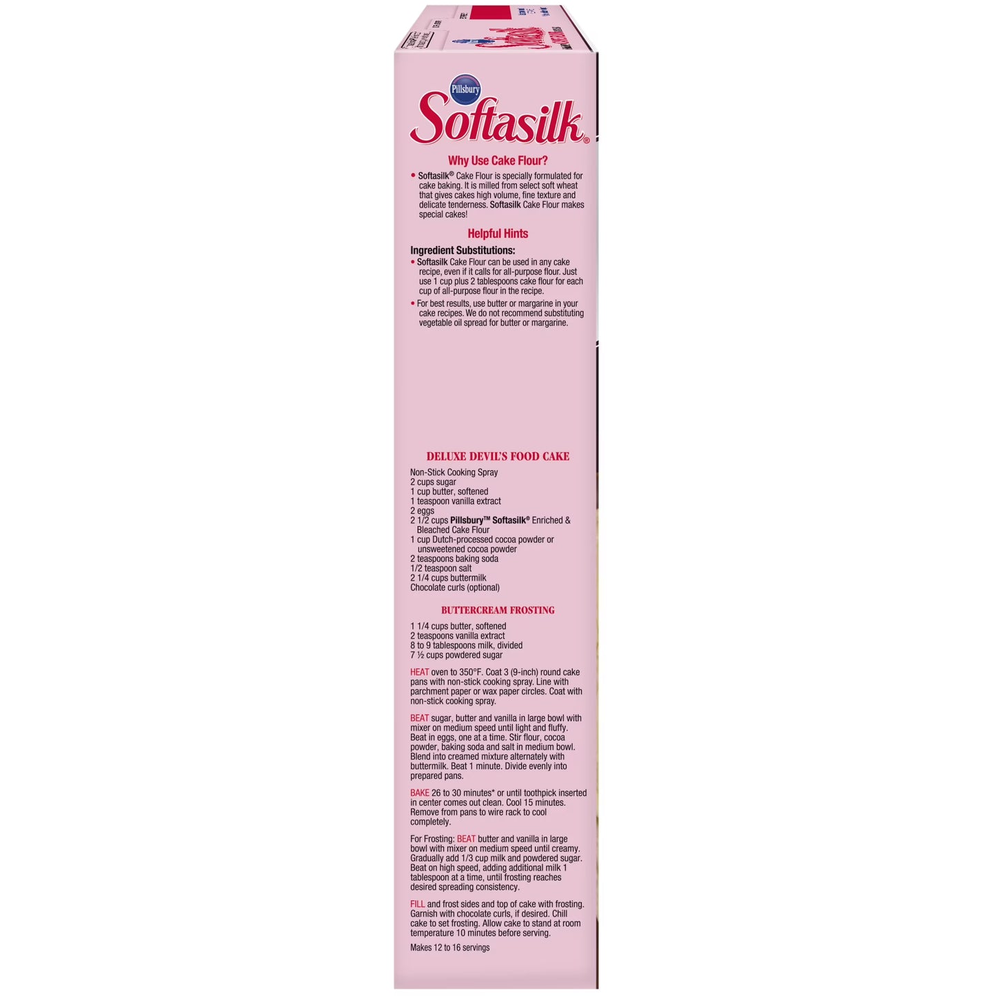 Pillsbury Softasilk Cake Flour, 26 oz Box