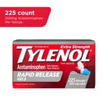 Tylenol Rapid Release Extra Strength Gelcaps, Acetaminophen 500 mg, Strong, Fast, 225 Count Size
