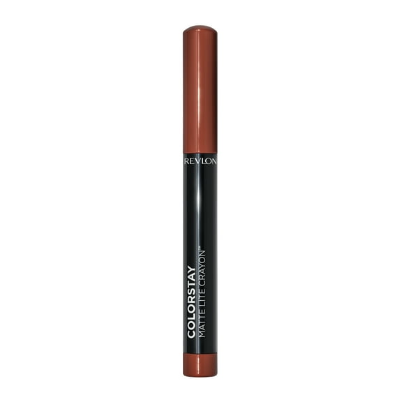 Revlon ColorStay Matte Lite Crayon Lipstick with Built-in Sharpener, Smudgeproof, Water-Resistant Non-Drying Lipcolor, 003 SoufflÃ© All Day, 0.049 oz
