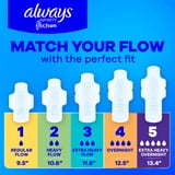 Always Infinity FlexFoam Pads, Size 5, Extra Heavy Overnight, Wings, Unscented, 40 Count