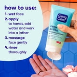 Clean Clear Oil-Free Deep Action Exfoliating Acne Face Wash, Facial Cleanser, 7oz