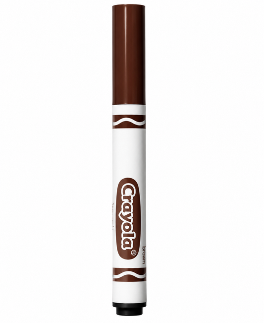 Crayola Broad Line Markers, Brown, 12 Count Bulk Markers