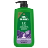 Irish Spring 5 in 1 Moisturizing Body Wash for Men, Fresh Eucalyptus & Bergamot Scent, 30 fl oz