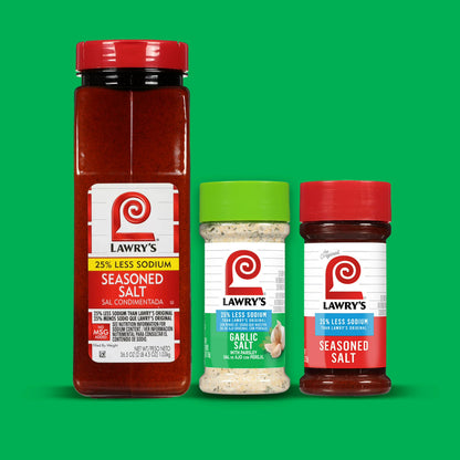 Lawry's Kosher 25% Less Sodium Garlic Salt With Parsley, 5.62 oz Bottle