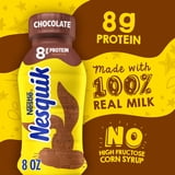 (2 pack) Nesquik Chocolate Milk, Ready to Drink, Low-fat Milk, 12 Bulk Pack, 8 fl oz Bottles