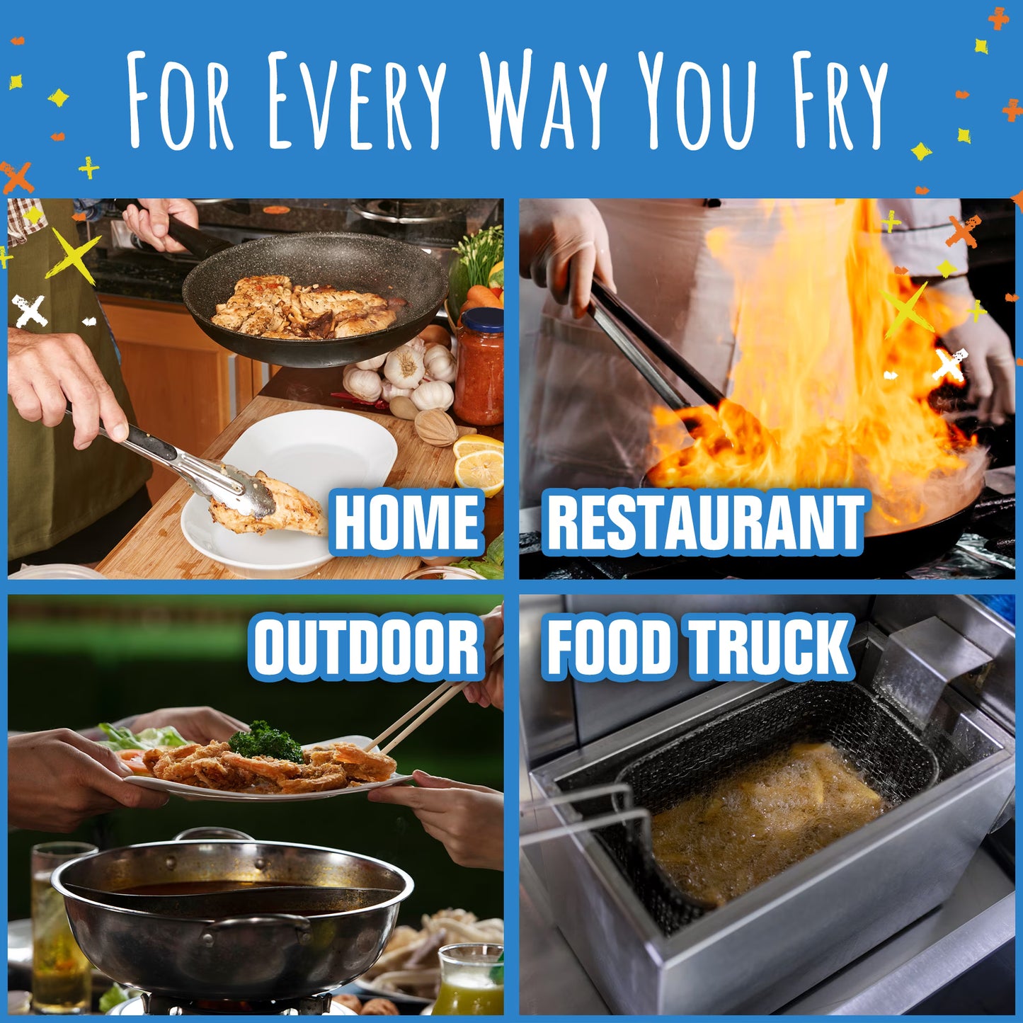 FryAway Super Fry Use Cooking Oil Solidifier Powder, 100% Plant-Based Disposal, For Up To 1.5 Gallons of Oil