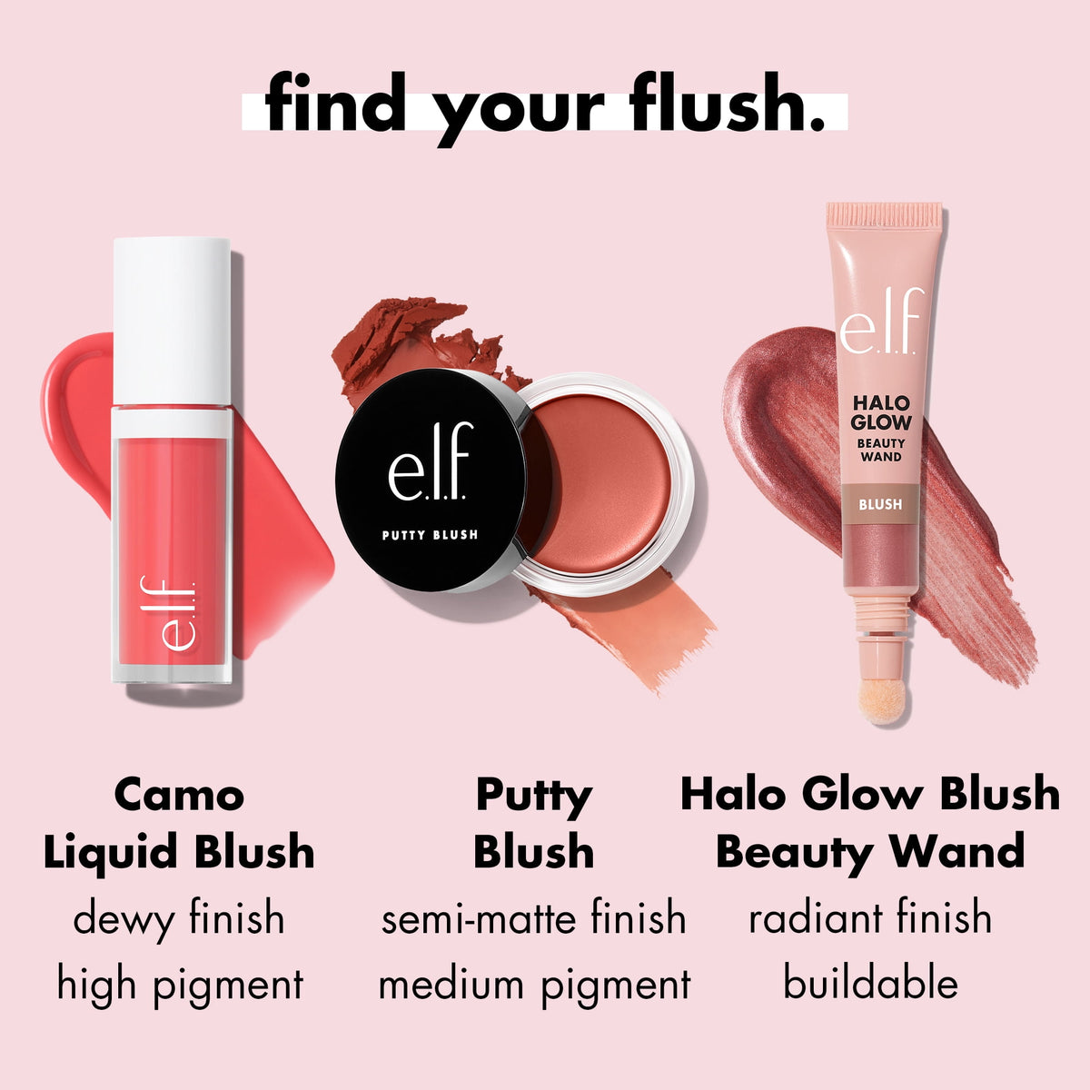 e.l.f. Camo Liquid Blush, Suave Mauve, 0.13 fl oz