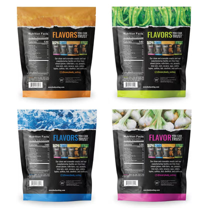 Every Body Eat Snack Thins, Four Flavor Variety Pack, Vegan, Gluten Free and Dairy Free (Pack of 4)