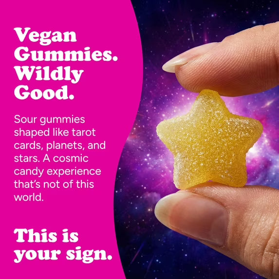 Katjes Cosmic Visions Sour Vegan Gummy Candy, Gelatin Free, 4.9 oz