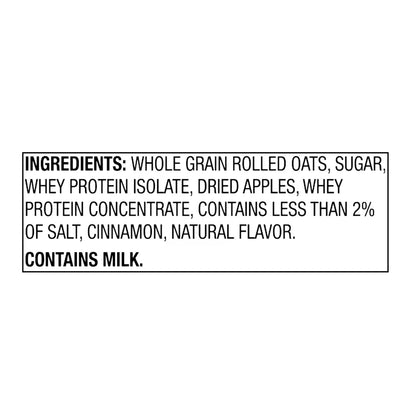 (6 pack) Great Value Apples & Cinnamon Protein Instant Oatmeal, 1.83 oz, 6 Count