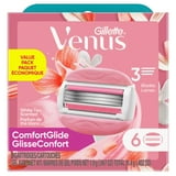 Venus ComfortGlide 3 White Tea Women's Razor Blade Refills, 6 Count