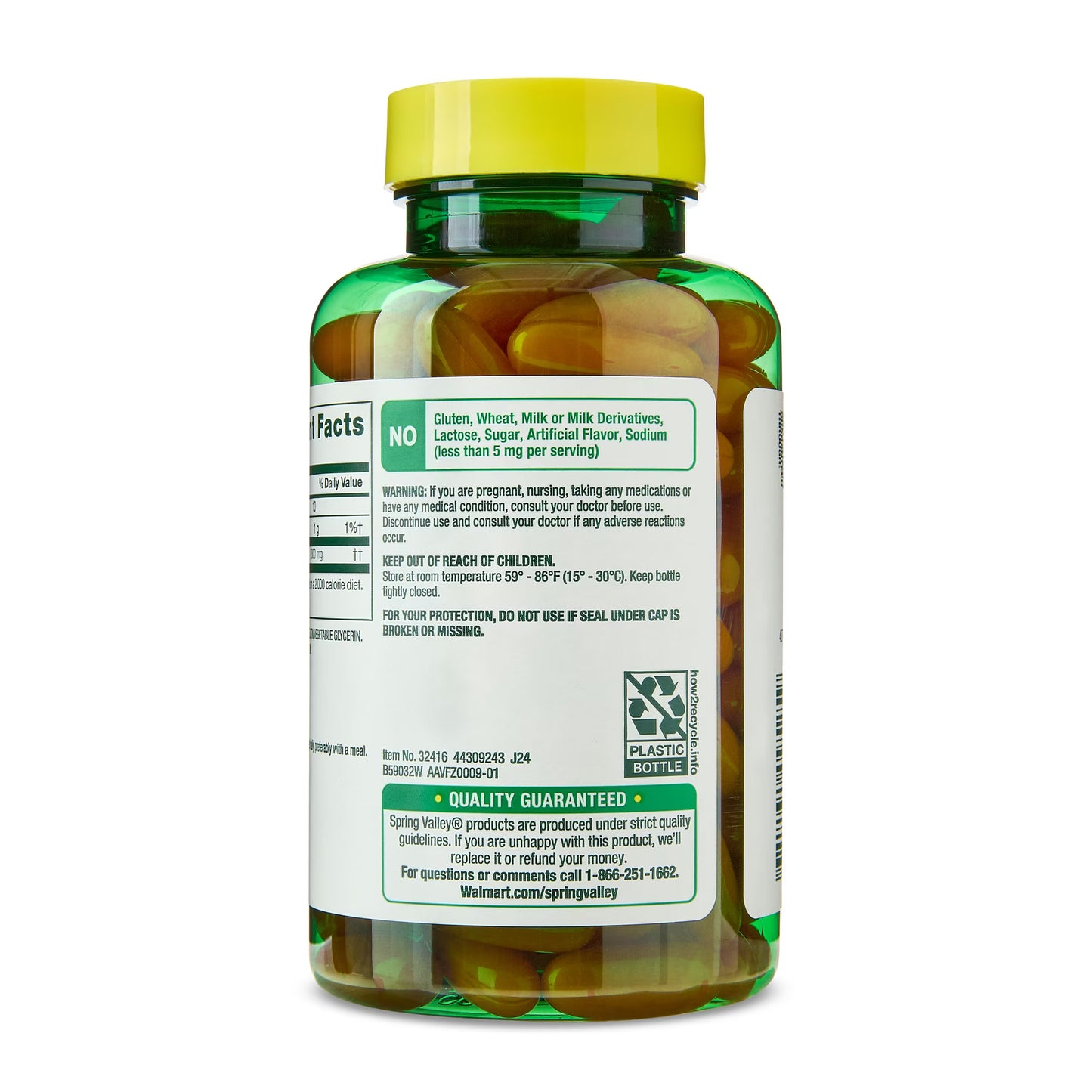 (3 pack) Spring Valley Rapid-Release CoQ10 Dietary Supplement Softgels for Heart Health, 300 mg, 60 Count