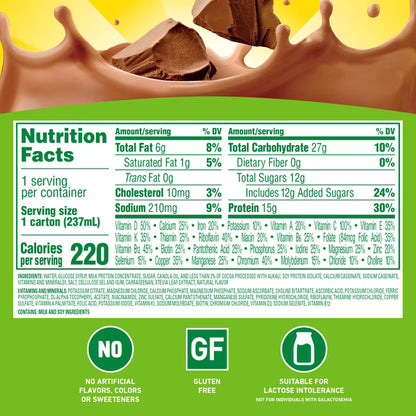 Carnation Breakfast Essentials High Protein Nutritional Drink Shakes, Rich Milk Chocolate Breakfast Shakes, 8 fl oz, 12 Pack