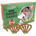 Mini Cherry Flavored Candy Canes, Individually Wrapped, 50 Count for Christmas